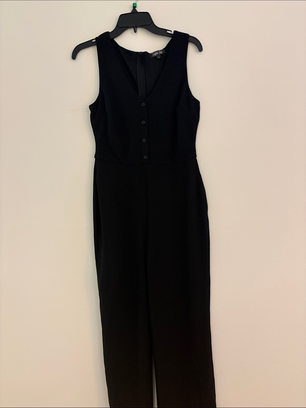Sleeveless Black Long Jumpsuit - Unbranded